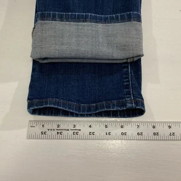 Levi’s Jeans Womens 12S 31x30 Blue Denim Mid Rise Straight Leg Stretch - Picture 12 of 12